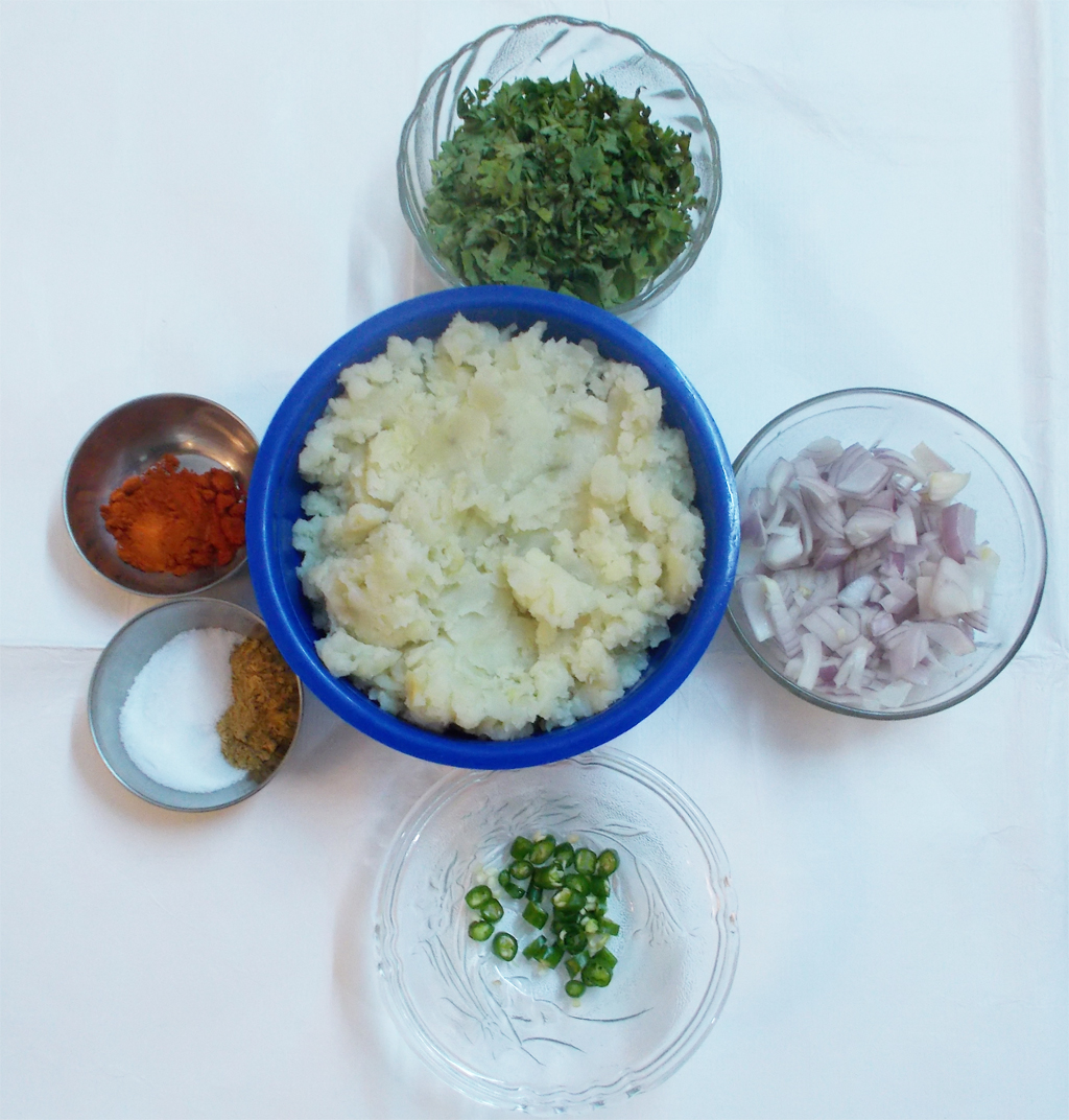 North Indian Punjabi Aloo Paratha Ingredients