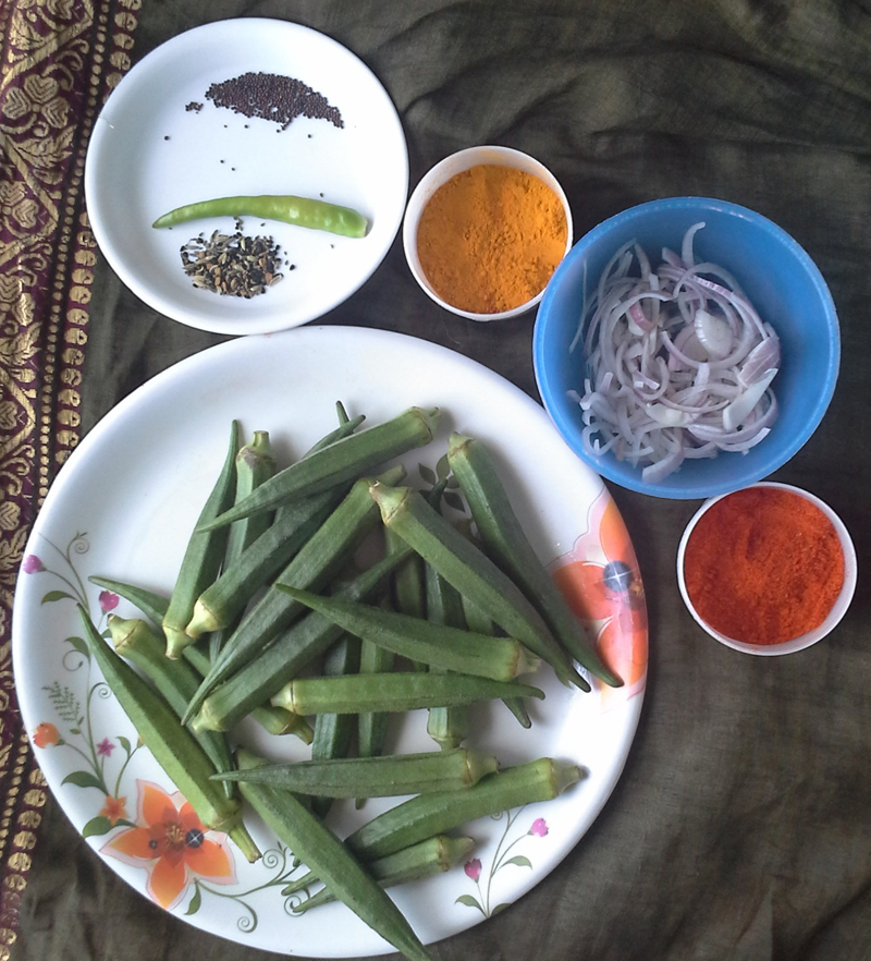Bhindi Chorchori Ingredients