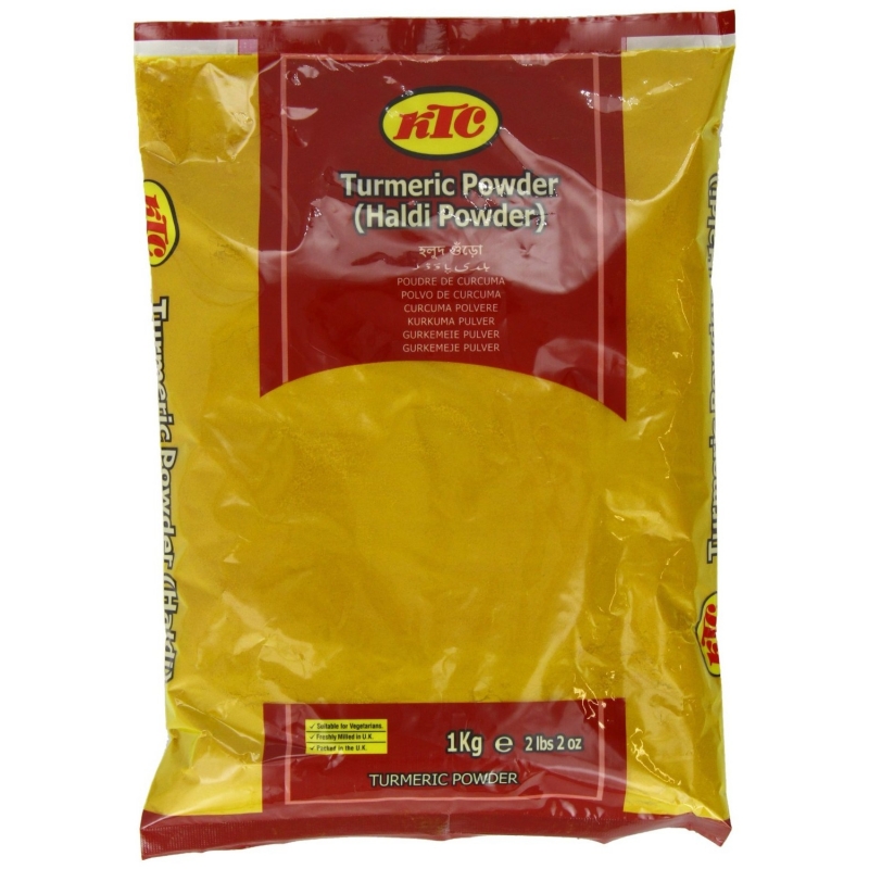 KTC Turmeric Haldi Powder 1 Kg (Pack of 6)