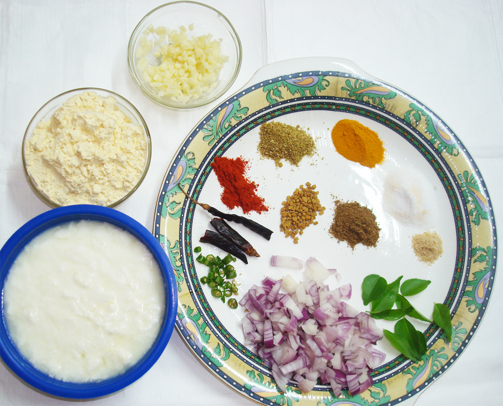 Punjabi Kadhi ( Kadhi with Pakora) Ingredients