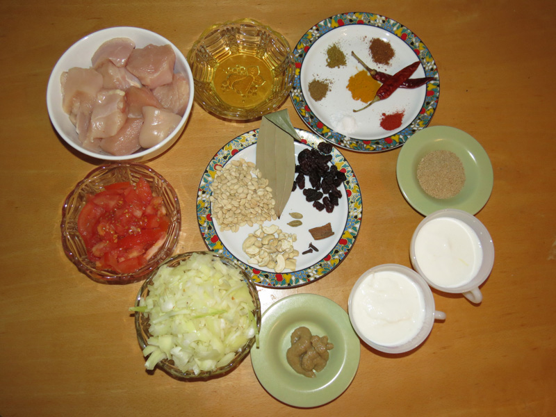 Murg Patiala Ingredients