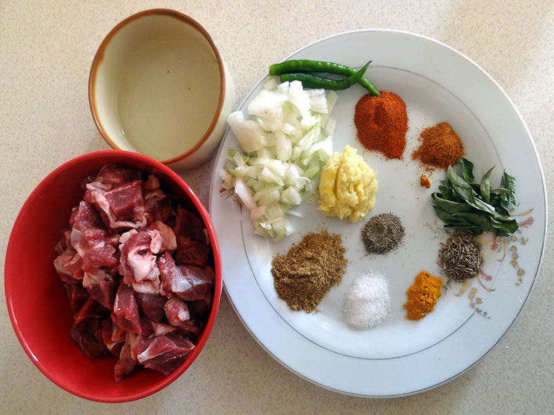 Spicy Lamb Curry Ingredients