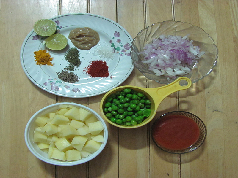 Aloo Mattar Ingredients