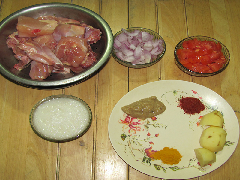 Bengali Chicken Curry Ingredients