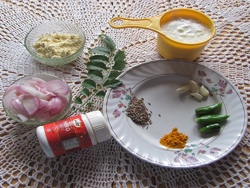 Punjabi Kadhi Ingredients