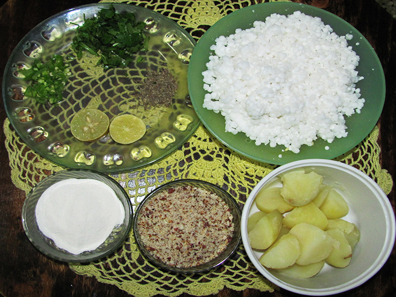 Sabudana Pakoda Ingredients