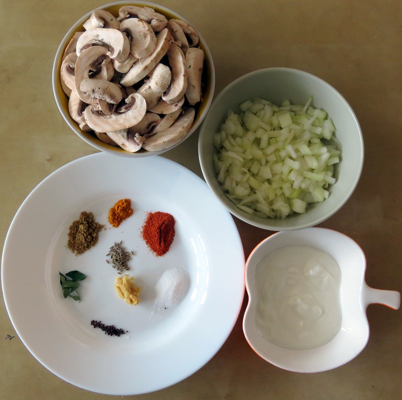 Yogurt Mushroom  Ingredients
