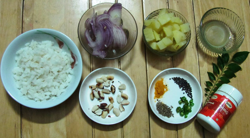 Batata Poha Ingredients