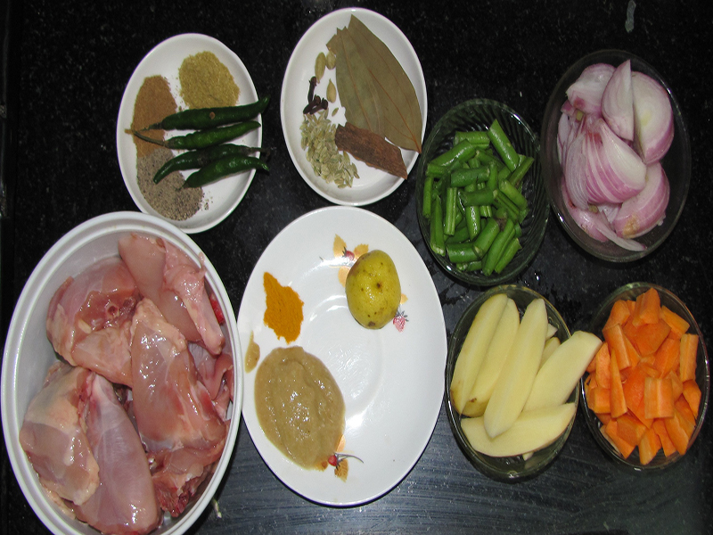 Chicken Stew (Indian Style) Ingredients